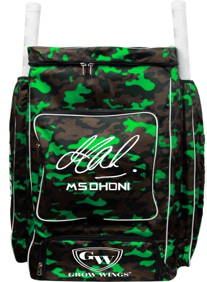 Grow wings MS Dhoni Cricket Kit Bag Extra Quality Heavy Padded Cricket Kit Bag (Green) - Image 3
