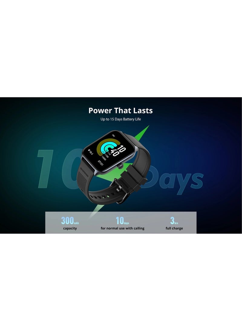 Riversong Motive 7E (SW75) Smart Watch - 2.01" Ultra-Vivid Display, 500 nits Brightness, Bluetooth 5.3 Calling, Digital Crown, 100+ Sports Modes, IP68 Waterproof - Space Gray - Image 4