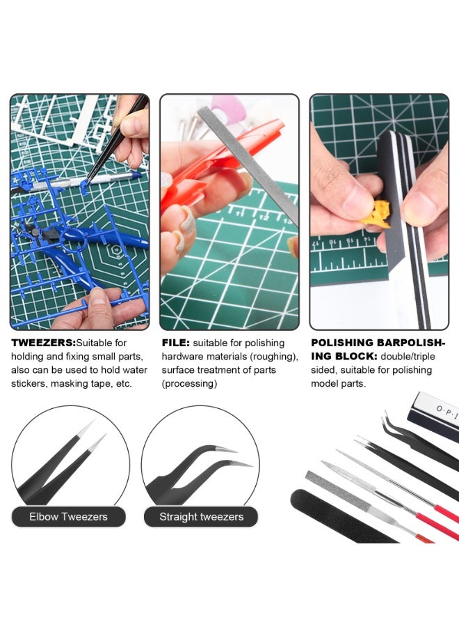 29PCS Gundam Model Tools Kit, Model Basic Tools Kit, Hobby Building Tools Kit for Gundam Basic Model Assembling, Building and Repairing - Image 4