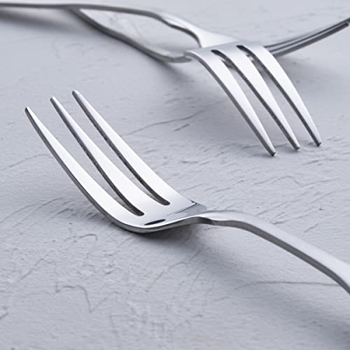 FULLYWARE 3-Tine Fork, Stainless Steel 7.6” Dinner Silverware Fork, Metal Cocktail Dessert Forks, 6-Piece - Image 4