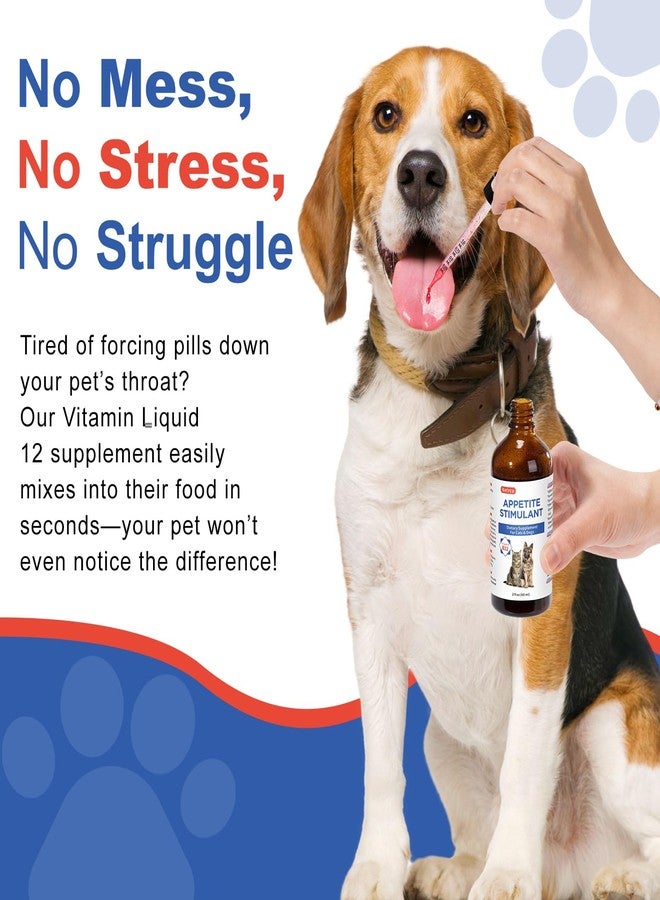 Netrca Appetite Stimulant for Dogs & Cats - Vitamin B12 (Methylcobalamin) Liquid Supplement - Boosts Appetite, Energy, and Mood - 60 ml - Image 4