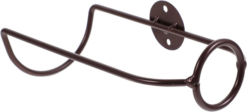 MAGICLULU Wall Mounted Wine Rack Single Bottle Holder Ironwork Wine Bottle Display Rack Copper Red for Home Bar Kitchen Wall Storage - Image 1