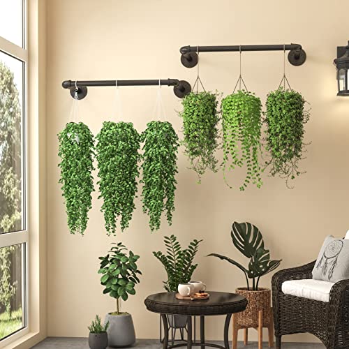 UlSpeed Wall Mounted Clothes Rack 21.06in, Industrial Pipe Wall Mount Clothing Rack, Heavy Duty Iron Garment Racks, Space Saver Multi-purpose Hanging Rod for Laundry Room, Closet Storage, 1 Pack - Image 5