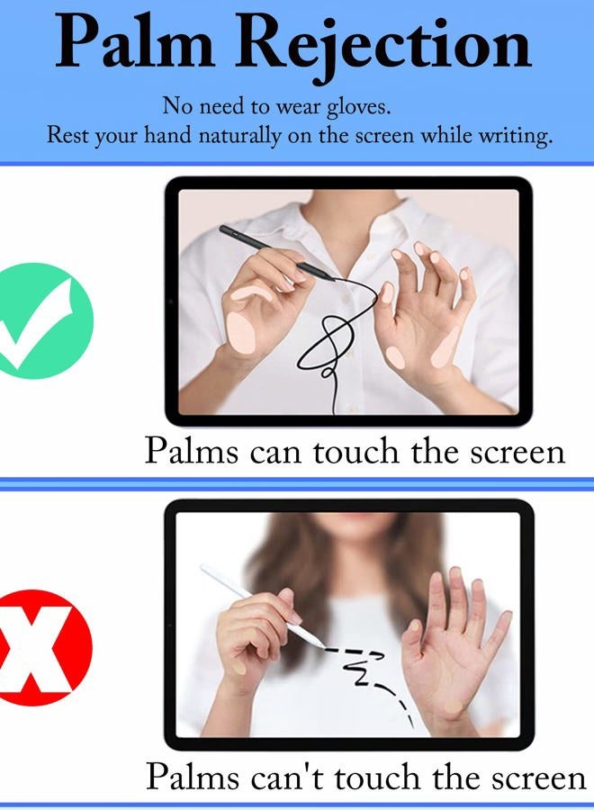 CMARS Active Stylus Pen for iPad(2018-2024), Pencil for Pad 9th&10th Generation with Tilt, Palm Rejection, Digital Pen Compatible with Apple iPad 6/7/8/9/10, Pro 11/12.9 inch, Mini 5/6, Air3/4/5 - Black - Image 5