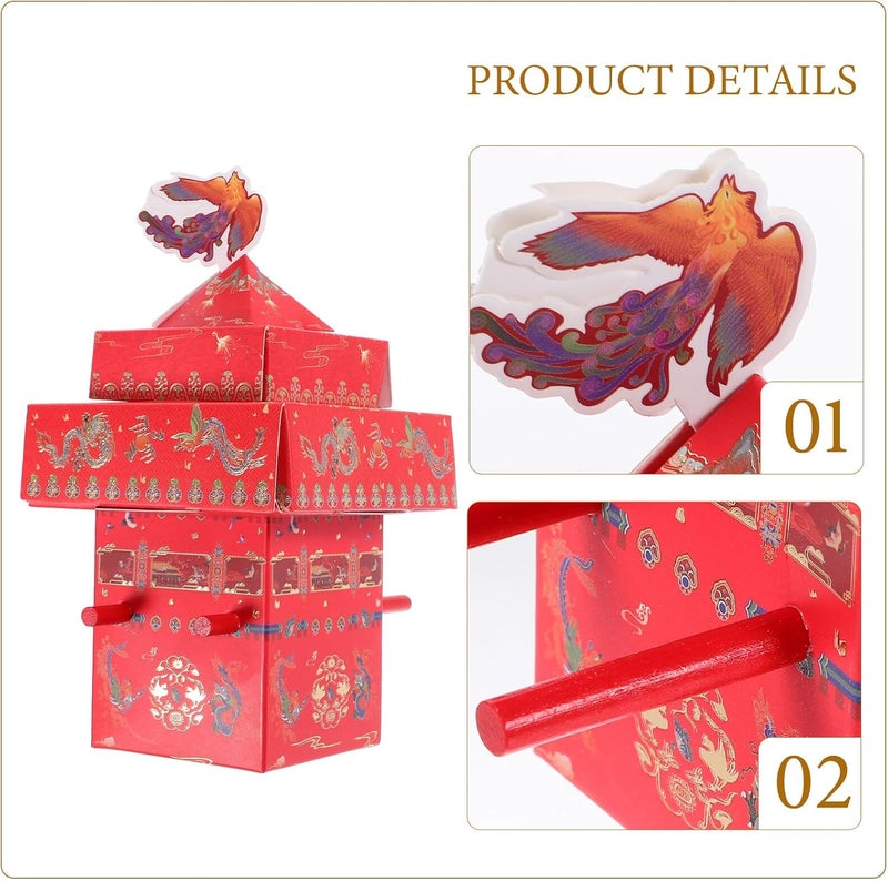 صناديق حلوى زفاف صينية إبداعية من ماروغوجو (MALUGOGO Creative Chinese Wedding Candy Boxes)، تحتوي على 25 علبة حلوى صغيرة مزينة بطباعة حرارية ذهبية، مناسبة لهدايا الضيوف وتغليف الحلويات في الأعراس. - Image 3