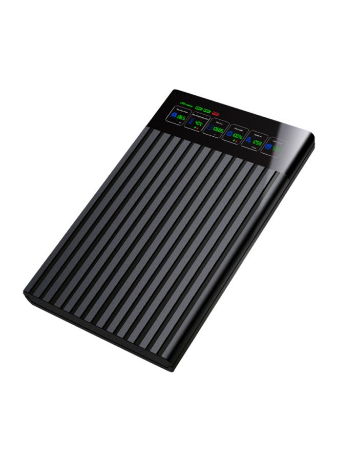 Loquat Shuole Type-c Mobile Hard Disk Box Intelligent Digital Display 2.5-inch Laptop External SATA Serial Port-Color:Sl-u25t-p With Cc To A High-speed Data Cable + Shockproof Sponge Pad---english Packaging  - Image 5