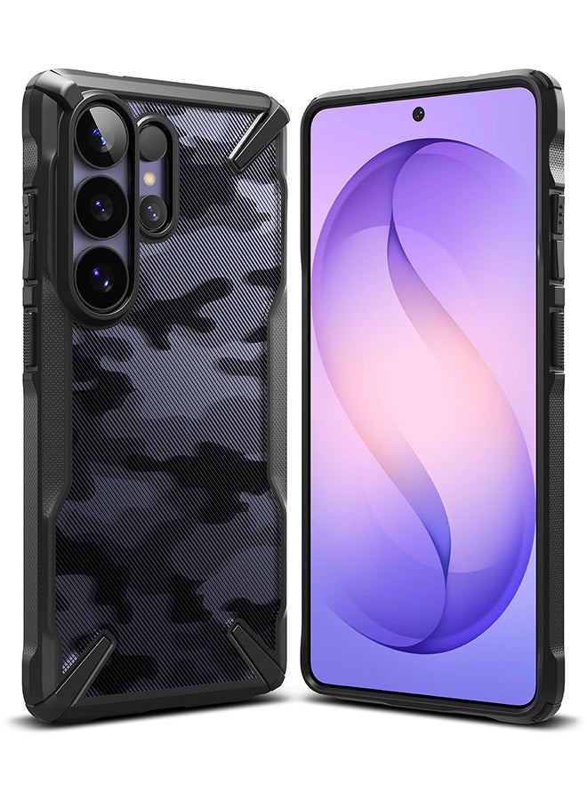Ringke Fusion-X for Samsung Galaxy S26 Ultra 5G Case  , Clear Hard Back Cover Shockproof Protective Bumper Phone Cover for S26 Ultra - Camo Black Camo Black - Image 1