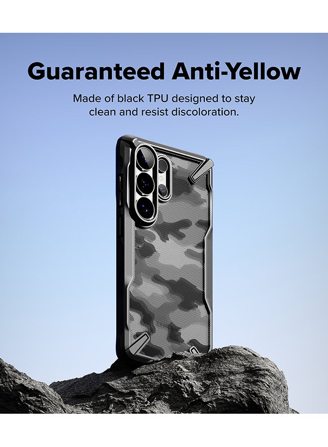 Ringke Fusion-X for Samsung Galaxy S26 Ultra 5G Case  , Clear Hard Back Cover Shockproof Protective Bumper Phone Cover for S26 Ultra - Camo Black Camo Black - Image 4