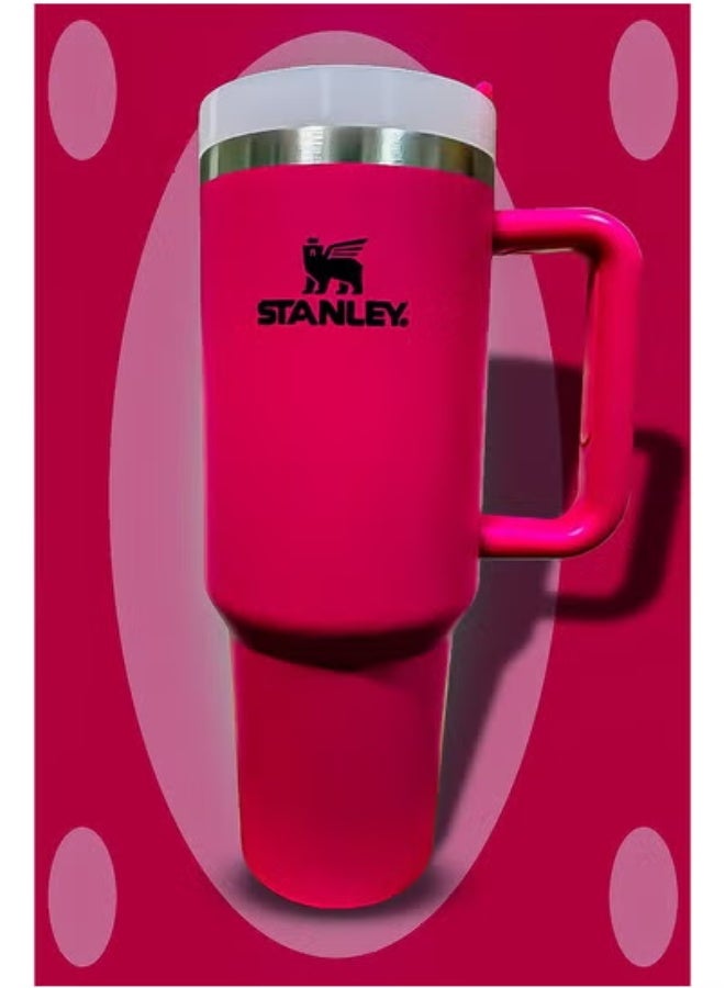 Stanley 40oz Tumbler – Stainless Steel Travel Mug with Reusable Straw | BPA-Free, Eco-Friendly, and Dishwasher Safe | Leakproof FlowState Lid & Double-Wall Insulated | Keeps Drinks Hot for 16 Hours & Cold for 24 Hours | Slim Base Fits Standard Car Cup Holders | Rugged Ergonomic Handle for Office, Commute, Travel & Outdoor Use