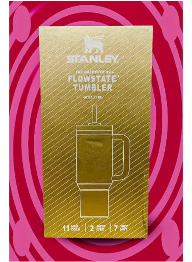 Stanley 40oz Tumbler – Stainless Steel Travel Mug with Reusable Straw | BPA-Free, Eco-Friendly, and Dishwasher Safe | Leakproof FlowState Lid & Double-Wall Insulated | Keeps Drinks Hot for 16 Hours & Cold for 24 Hours | Slim Base Fits Standard Car Cup Holders | Rugged Ergonomic Handle for Office, Commute, Travel & Outdoor Use
