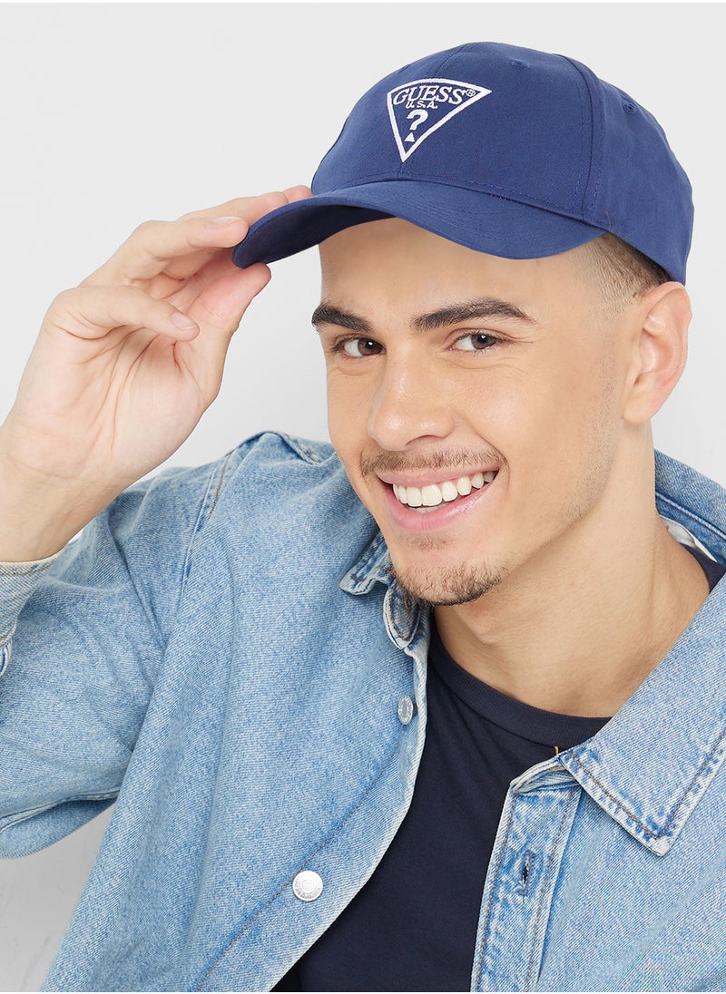 GUESS Logo Detail Curved Peak Cap  - Image 4