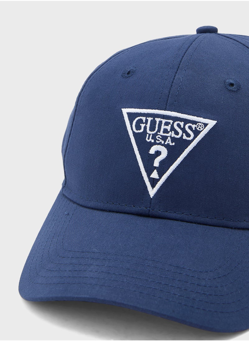 GUESS Logo Detail Curved Peak Cap  - Image 3