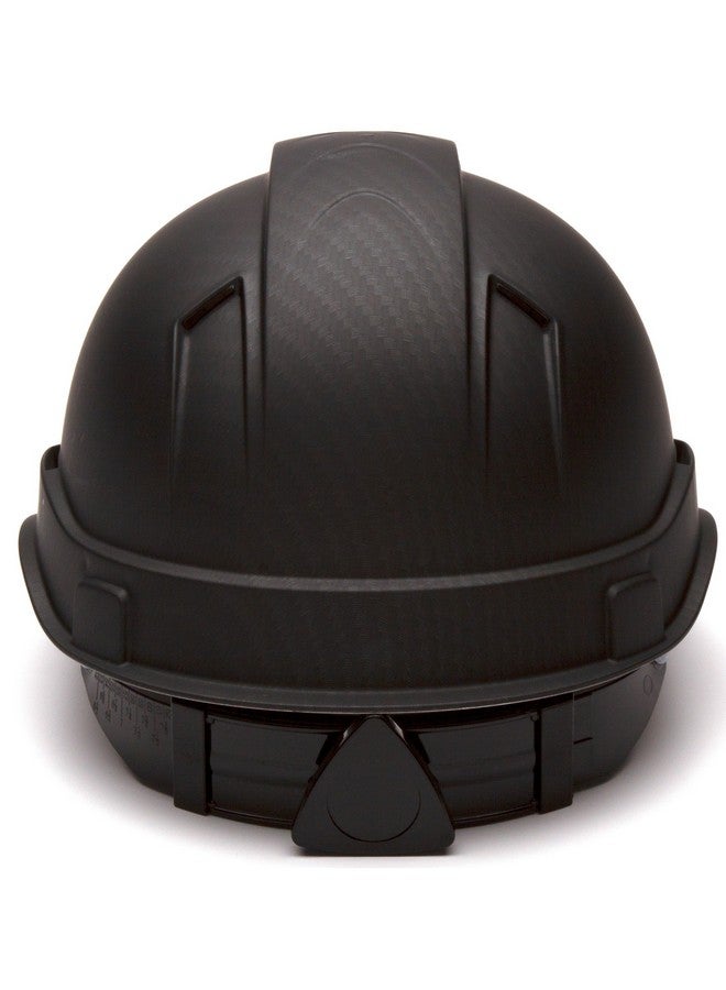 PYRAMEX PYRAMEX Ridgeline Cap Style Hard Hat, Vented, 4-Point Ratchet Suspension, Black Graphite Pattern  - Image 3
