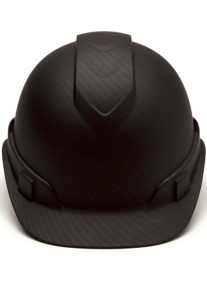PYRAMEX PYRAMEX Ridgeline Cap Style Hard Hat, Vented, 4-Point Ratchet Suspension, Black Graphite Pattern  - Image 1