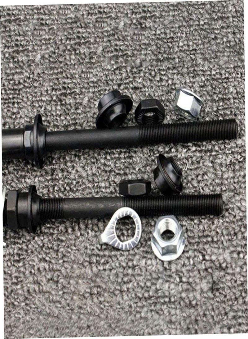 جي جوت محور عجلة دراجة، محور أمامي خلفي، عمود محوري صلب من الفولاذ، دراجة BMX قديمة للطرق، شحم دراجة 150 مم 180 مم، شحم دراجة، تحرير سريع، أسياخ تحرير سريع أمامية، محور أمامي خلفي، جبل  - Image 5