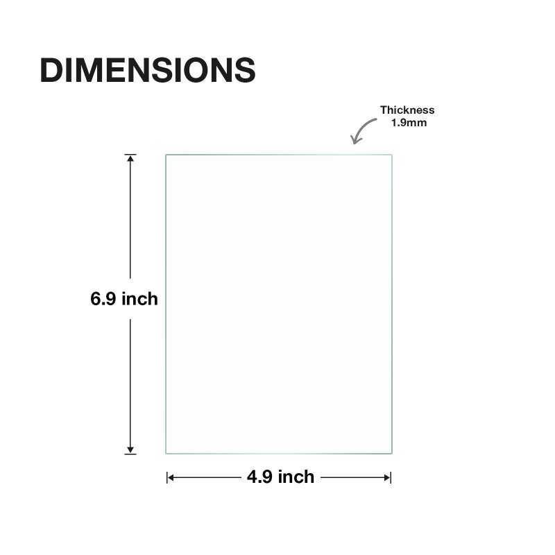 Egofine 5x7 Heat-Strengthened Glass Replacement 2 Pack  for 5 by 7 Photo Frame  Semi-Tempered Glass Cover Sheet - Image 2