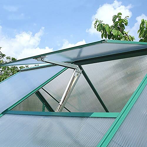 Yziixi Auto Vent Opener Automatic Greenhouse Window Opener Cylinder Roof Vent Opener Autovent Kit Solar Heat Sensitive Agriculture Gardening Tools Automatic Greenhouses Supplies (Single Spring Lifts 15 Lbs) - Image 1