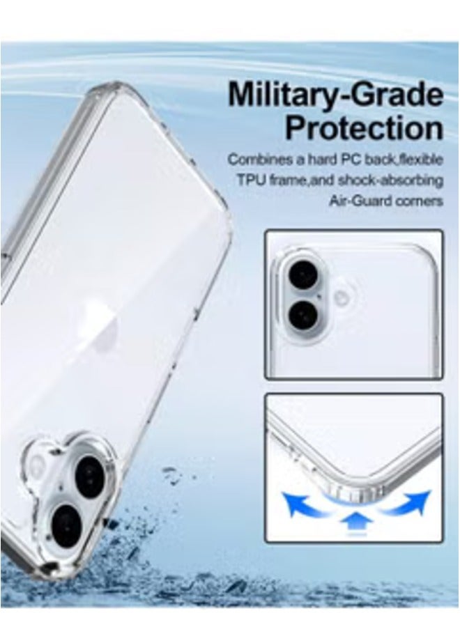 ELTRAZONE Crystal Clear iPhone 16 Case – 6.1 Inch Transparent Slim Thin Shockproof Cover - Image 5