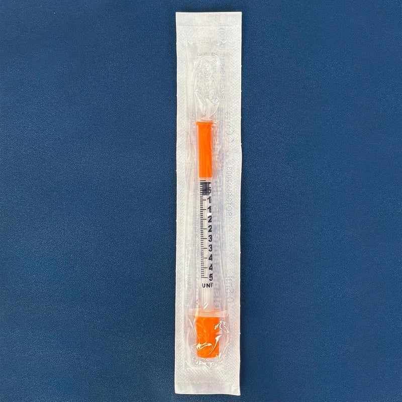 EassYring U-100 0.5cc/mL Syringes with 31G 5/16 inch (8mm) Needles Scientific Lab,Individual Package Pack of 100 - Image 5