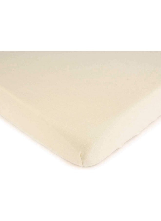 SHEETWORLD.COM - SheetWorld Fitted Pack N Play Playard Sheet Compatible with Maxi COSI Swift Play Yard 31 x 39 inches, 100% Cotton Jersey, Hypoallergenic, Butter Soft, Organic Ivory, Made in USA - Image 1