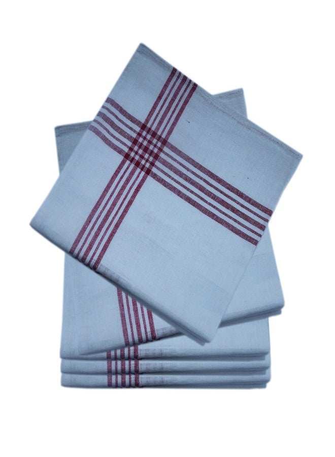 Space Fly, Highly Absorbent Big Size 21X21inch 100% Cotton Multipurpose Kitchen, Chapatis Napkin and Cleaning, Cloth, Duster (10 Pieces_Multi Color Striped) (21X21 inch) - Image 4