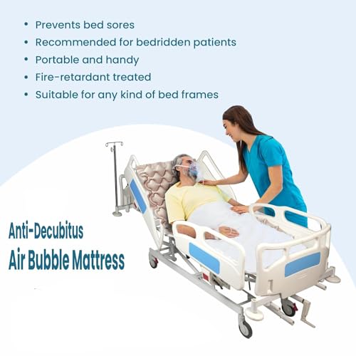 Infi Air Mattress Only Bed Sores in Patients | Anti Bedsore air matteress | Anti Decubitus Bubble Air Mattress for Patients Bed Sore Without Pump ONLY Mattress (Beige and Blue Color Available) - Image 5