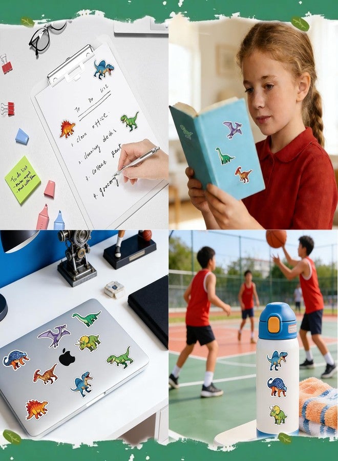 TQQBUU 1000Pcs Dinosaur Stickers for Kids, 1.5 Inches Children Reward Stickers for Teaching Rewards, Dino Party Favourites，Potty Training, Boys Girls Teens Waterbottle Scrapbook Laptop Skateboard Computer - Image 4