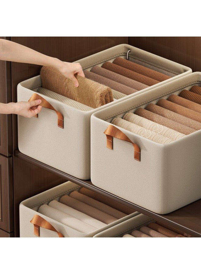 Autonomy Storage Box Household Organizer Wardrobe Storage Layering Tool Foldable For Clothes Pants Fabric Storage Basket - Image 2