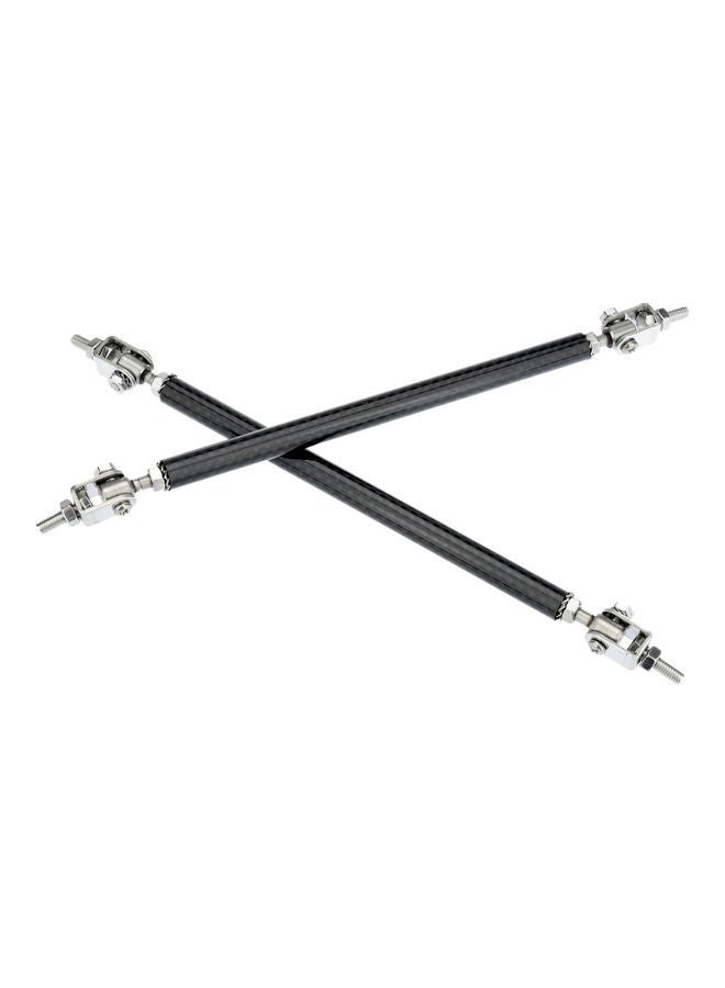 NIBEMINENT 2 Piece Adjustable Front Bumper Lip Splitter Strut Tie Bar - Image 3