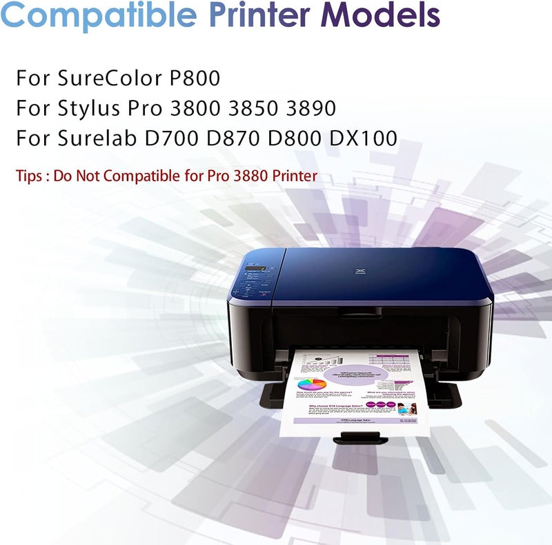CULater T5820 T582000 Maintenance Cartridge C13T582000 Waste Ink Tank Box Compatible for SureColor P800 Surelab D700 D870 D800 DX100 Stylus Pro 3800 3850 3890 Printer - Image 2