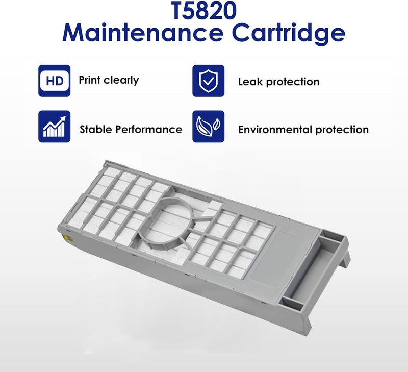 CULater T5820 T582000 Maintenance Cartridge C13T582000 Waste Ink Tank Box Compatible for SureColor P800 Surelab D700 D870 D800 DX100 Stylus Pro 3800 3850 3890 Printer - Image 4