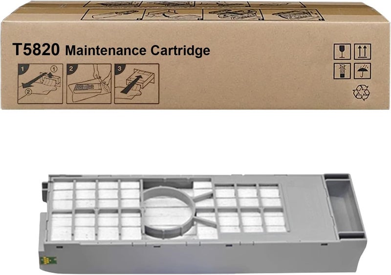 CULater T5820 T582000 Maintenance Cartridge C13T582000 Waste Ink Tank Box Compatible for SureColor P800 Surelab D700 D870 D800 DX100 Stylus Pro 3800 3850 3890 Printer - Image 1