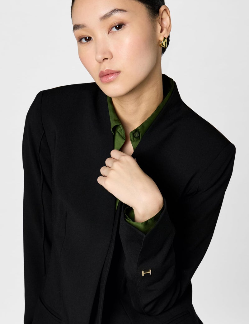 HALSTON H Women's Suits Jacket, Black, 16 - Image 4