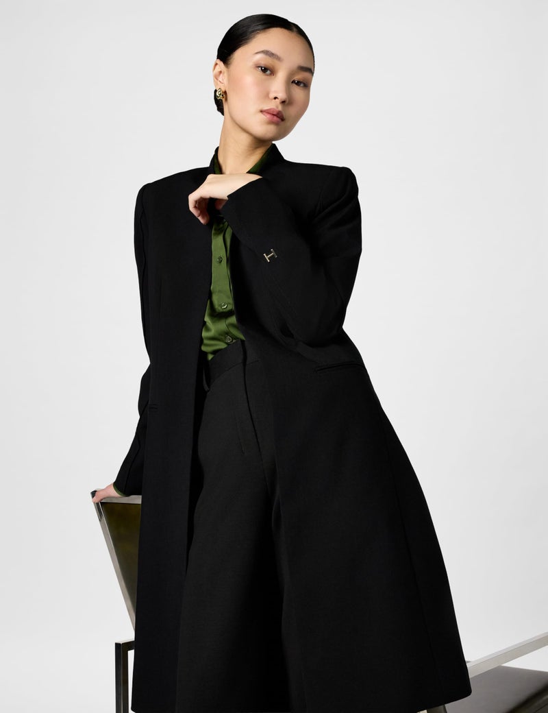 HALSTON H Women's Suits Jacket, Black, 16 - Image 2