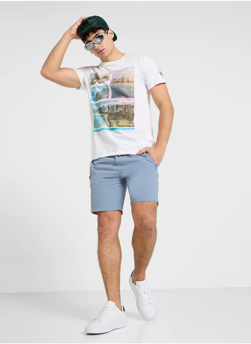 BRAVE SOUL Soft Touch Crew Neck T-Shirt