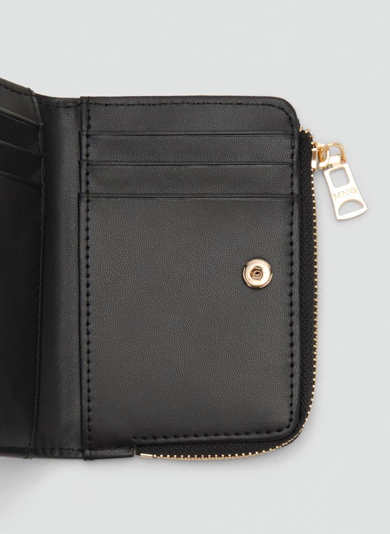 MANGO Safiano-effect wallet with flap  - Image 3