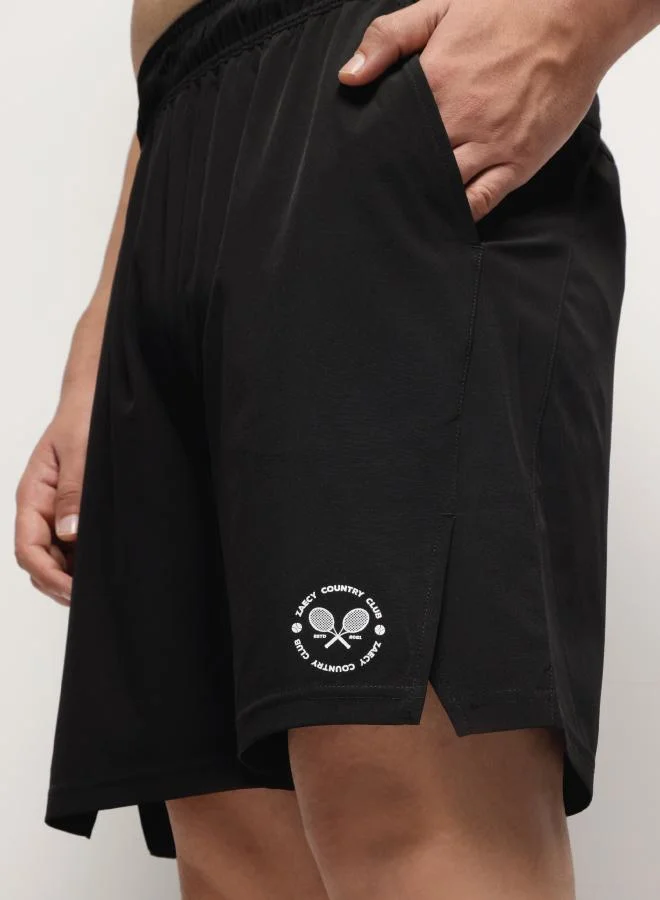 ZAECY Tennis Shorts – Black Onyx