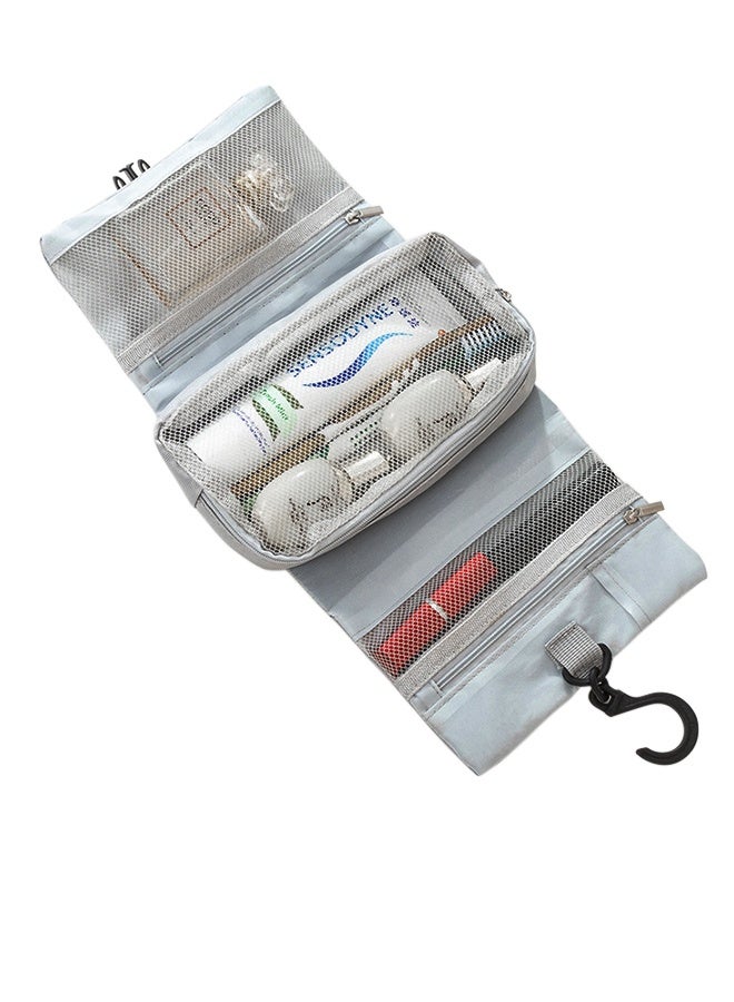 Snap-fastening foldable toiletries bag and make-up organiser - Image 2