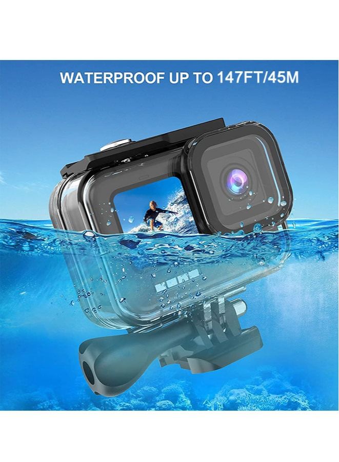 Waterproof Housing for GoPro Hero 9/10/11 45m Underwater Dive Case Shell with 3 Pack Filters  - Image 2