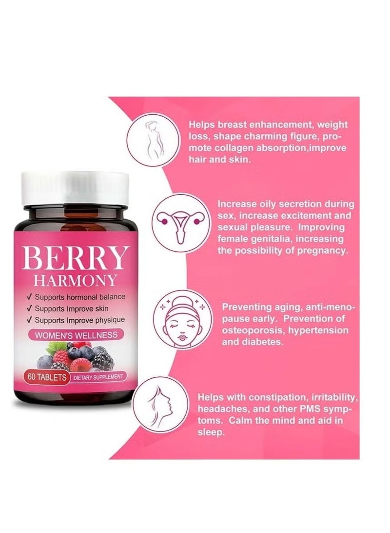 BERRY Women Wellness Balance Female Hormones 60 Tablets  - Image 5
