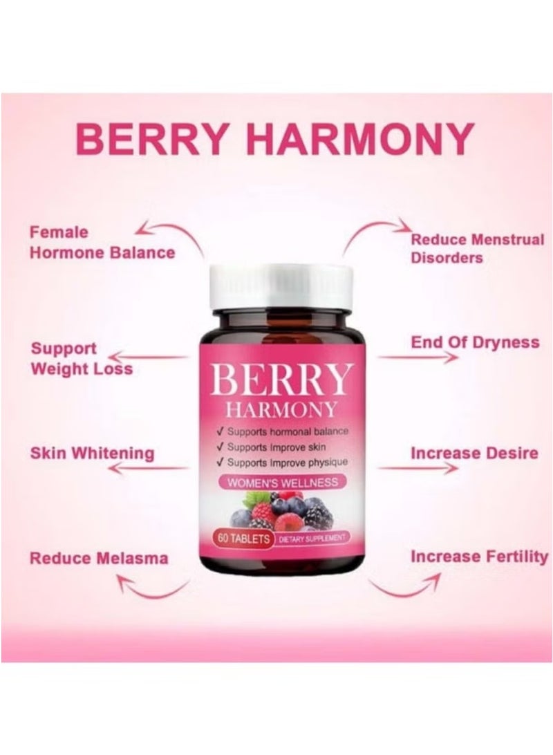 BERRY Women Wellness Balance Female Hormones 60 Tablets  - Image 3