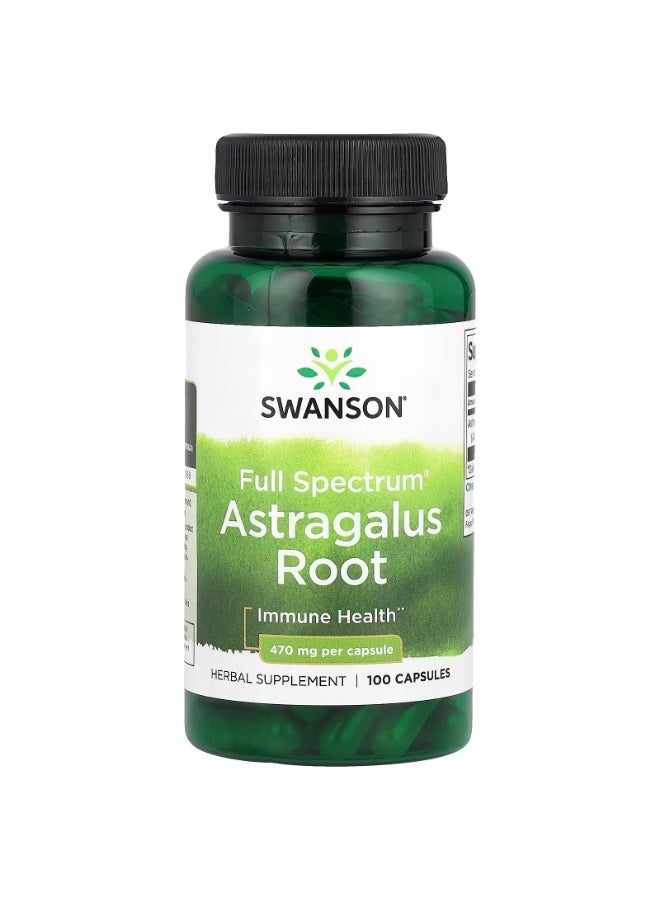 Full Spectrum® Astragalus Root, 470 mg, 100 Capsules
