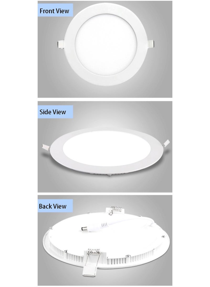 2PCS Energy Saving LED Ceiling Light Bulb Panel Round Indoor Lighting