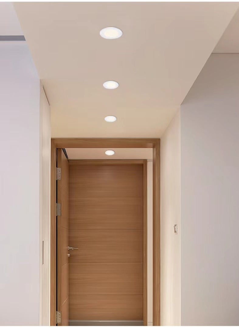 2PCS Energy Saving LED Ceiling Light Bulb Panel Round Indoor Lighting