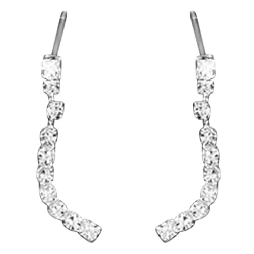 Peora Silver Plated Cubic Zirconia Studded Necklace Earring Stylish Fashion Jewellery Set for Women & Girls - Image 5