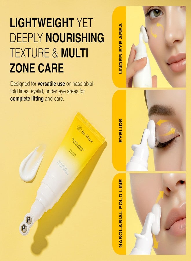 Be-Hope Eye Lifting Roller Cream | Camellia + Adenosine | Firming Eye Care - Image 4