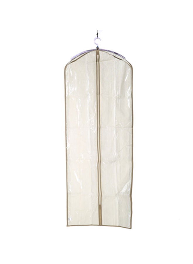 Zippered Plastic Suit Bag White
