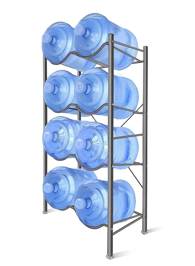 SKY-TOUCH 4-Tier Heavy Duty Water Bottles Organizer Space Saver Sturdy And Durable Storage Stand For Office Home And Gym  - Image 1