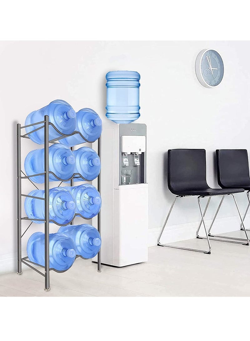 SKY-TOUCH 4-Tier Heavy Duty Water Bottles Organizer Space Saver Sturdy And Durable Storage Stand For Office Home And Gym  - Image 4