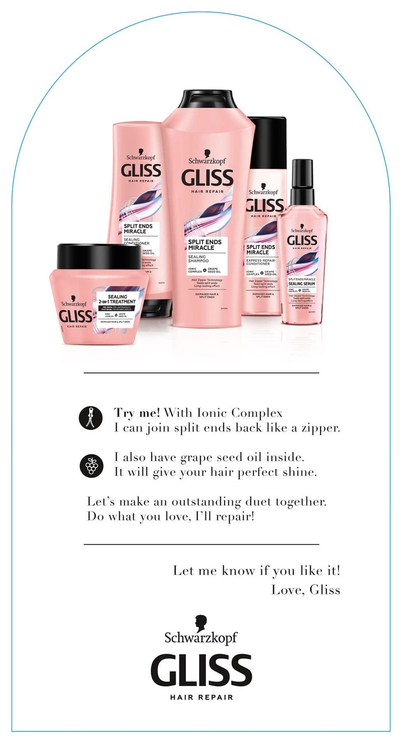 Gliss Split Ends Miracle Express Body for Hair Regenerating 200 ml - Image 2